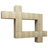 Thumbnail for 10-tlg. TV-Schrank-Set Sonoma-Eiche Holzwerkstoff