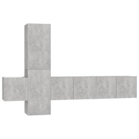 Thumbnail for 5-tlg. TV-Schrank-Set Betongrau Holzwerkstoff