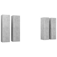 Thumbnail for TV-Schränke 4 Stk. Betongrau 30,5x30x110 cm Holzwerkstoff