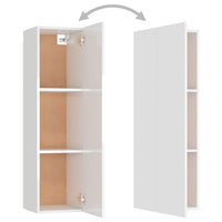 Thumbnail for 8-tlg. TV-Schrank-Set Hochglanz-Weiß Holzwerkstoff