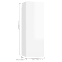 Thumbnail for 8-tlg. TV-Schrank-Set Hochglanz-Weiß Holzwerkstoff