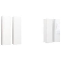 Thumbnail for TV-Schränke 4 Stk. Hochglanz Weiß 30,5x30x110 cm Holzwerkstoff