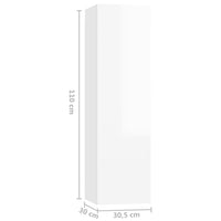 Thumbnail for TV-Schränke 4 Stk. Hochglanz Weiß 30,5x30x110 cm Holzwerkstoff