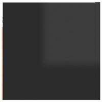 Thumbnail for Nachttische 2 Stk. Hochglanz-Schwarz 30,5x30x30 cm Spanplatte