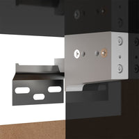 Thumbnail for Nachttische 2 Stk. Hochglanz-Schwarz 30,5x30x30 cm Spanplatte