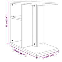 Thumbnail for Beistelltisch Sonoma-Eiche 50x30x50 cm Holzwerkstoff