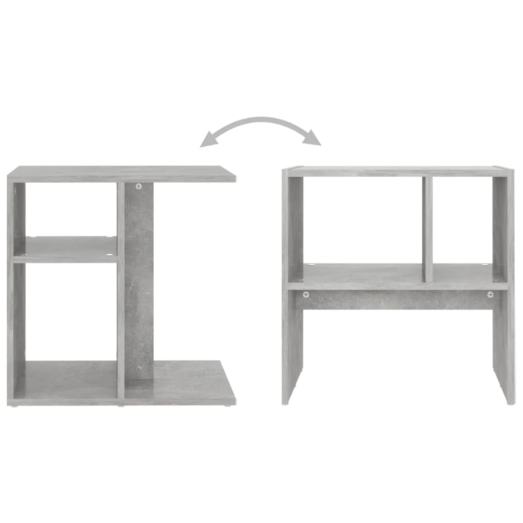 Beistelltisch Betongrau 50x30x50 cm Holzwerkstoff