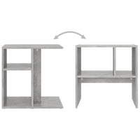 Thumbnail for Beistelltisch Betongrau 50x30x50 cm Holzwerkstoff