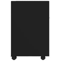 Thumbnail for Beistellschrank mit Rollen Schwarz 33x38x60 cm Holzwerkstoff
