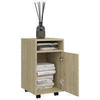 Thumbnail for Beistellschrank mit Rollen Sonoma-Eiche 33x38x60 cm