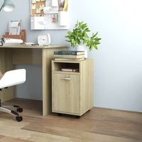 Thumbnail for Beistellschrank mit Rollen Sonoma-Eiche 33x38x60 cm