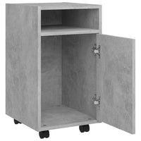 Thumbnail for Beistellschrank mit Rollen Betongrau 33x38x60 cm Holzwerkstoff