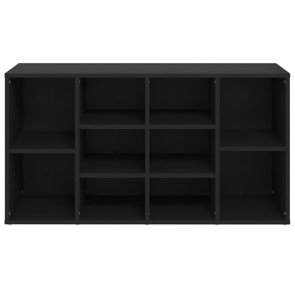 Schuhbank Schwarz 103x30x54,5 cm Holzwerkstoff