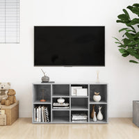 Thumbnail for Schuhbank Betongrau 103x30x54,5 cm Holzwerkstoff