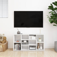 Thumbnail for Schuhbank Hochglanz-Weiß 103x30x54,5 cm Holzwerkstoff