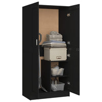 Thumbnail for Kleiderschrank Schwarz 82,5x51,5x180 cm Holzwerkstoff