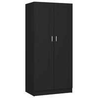 Thumbnail for Kleiderschrank Schwarz 82,5x51,5x180 cm Holzwerkstoff