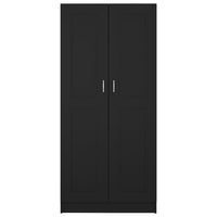 Thumbnail for Kleiderschrank Schwarz 82,5x51,5x180 cm Holzwerkstoff