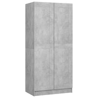 Thumbnail for Kleiderschrank Betongrau 82,5x51,5x180 cm Holzwerkstoff