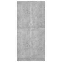 Thumbnail for Kleiderschrank Betongrau 82,5x51,5x180 cm Holzwerkstoff
