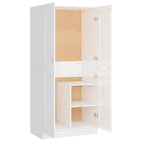 Thumbnail for Kleiderschrank Hochglanz-Weiß 82,5x51,5x180 cm Holzwerkstoff