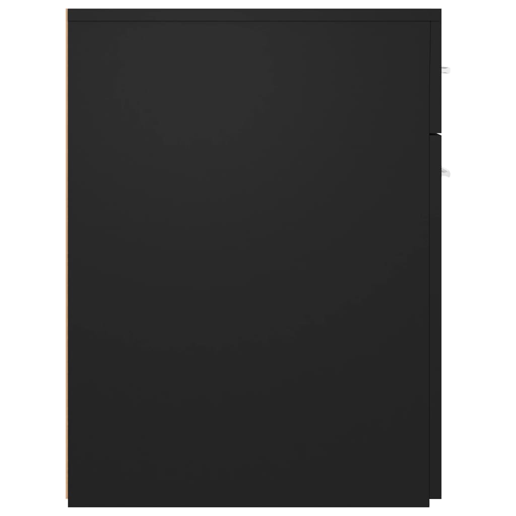 Apothekerschrank Schwarz 20x45,5x60 cm Holzwerkstoff