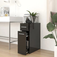 Thumbnail for Apothekerschrank Hochglanz-Schwarz 20x45,5x60 cm Holzwerkstoff