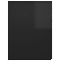 Thumbnail for Apothekerschrank Hochglanz-Schwarz 20x45,5x60 cm Holzwerkstoff