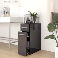 Thumbnail for Apothekerschrank Hochglanz-Grau 20x45,5x60 cm Holzwerkstoff
