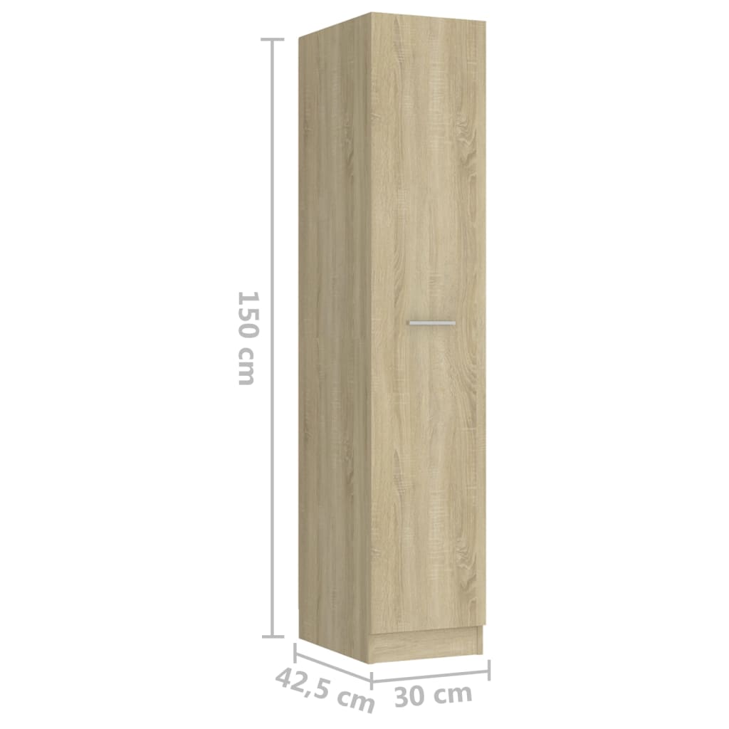 Apothekerschrank Sonoma-Eiche 30x42,5x150 cm Holzwerkstoff
