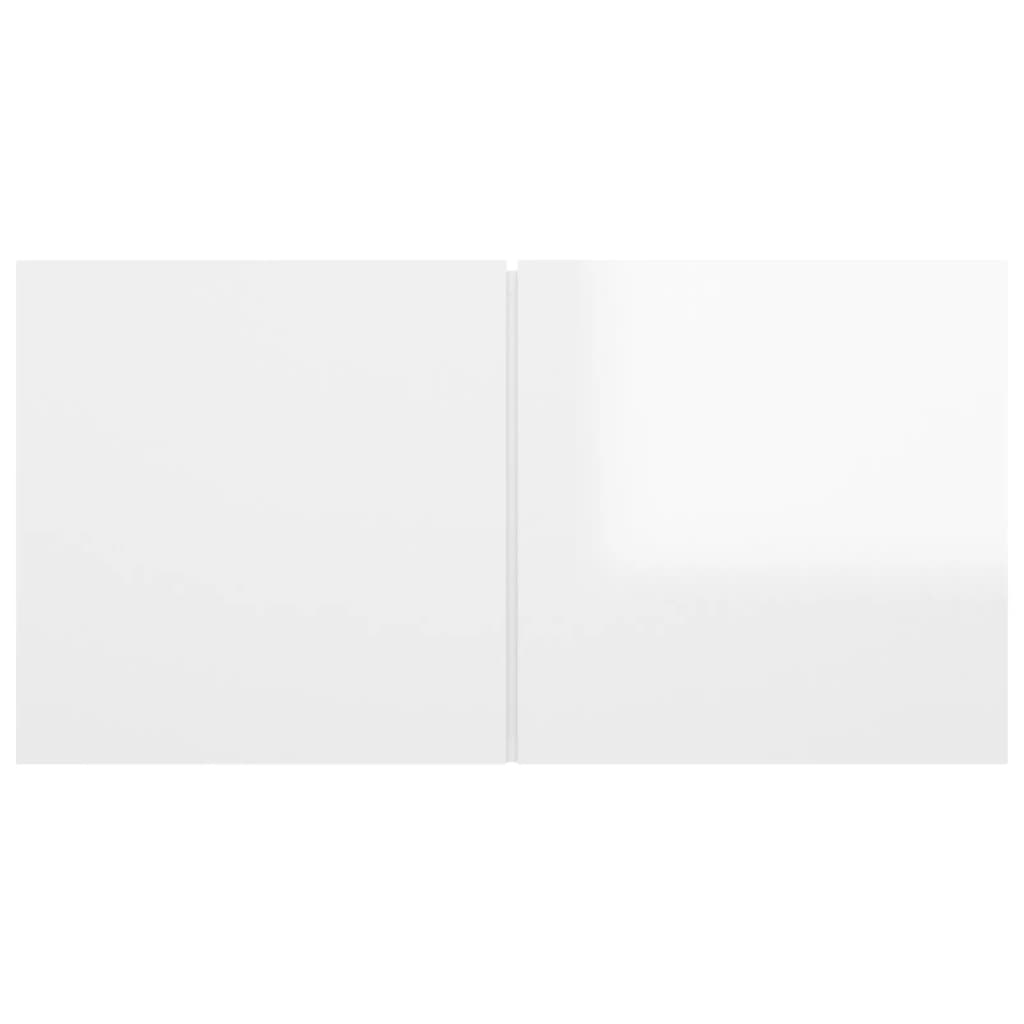 TV-Hängeschränke 2 Stk. Hochglanz-Weiß 60x30x30 cm