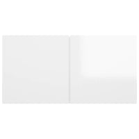 Thumbnail for TV-Hängeschränke 2 Stk. Hochglanz-Weiß 60x30x30 cm