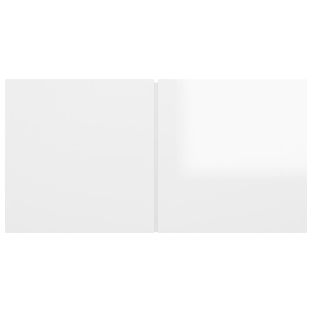 TV-Hängeschränke 3 Stk. Hochglanz-Weiß 60x30x30 cm