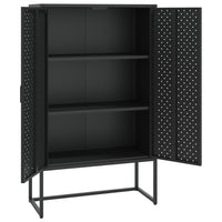Thumbnail for Highboard Schwarz 80x35x135 cm Stahl