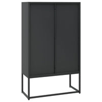 Thumbnail for Highboard Schwarz 80x35x135 cm Stahl