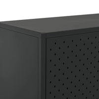 Thumbnail for Highboard Schwarz 80x35x135 cm Stahl