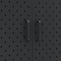 Thumbnail for Highboard Schwarz 80x35x135 cm Stahl