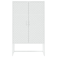 Thumbnail for Highboard Weiß 80x35x135 cm Stahl