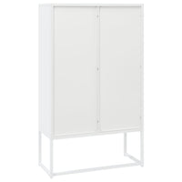 Thumbnail for Highboard Weiß 80x35x135 cm Stahl