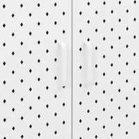 Thumbnail for Highboard Weiß 80x35x135 cm Stahl