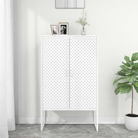 Thumbnail for Highboard Weiß 80x35x135 cm Stahl