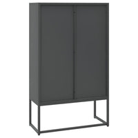 Thumbnail for Highboard Anthrazit 80x35x135 cm Stahl
