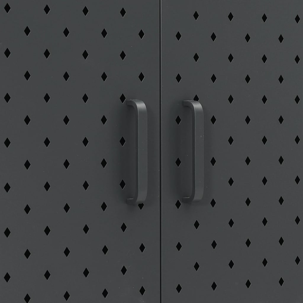 Highboard Anthrazit 80x35x135 cm Stahl
