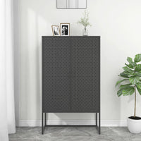 Thumbnail for Highboard Anthrazit 80x35x135 cm Stahl
