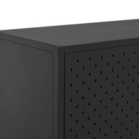 Thumbnail for Highboard Schwarz 80x35x135 cm Stahl