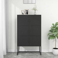 Thumbnail for Highboard Schwarz 80x35x135 cm Stahl
