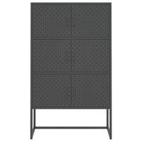 Thumbnail for Highboard Anthrazit 80x35x135 cm Stahl