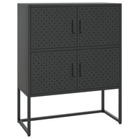 Thumbnail for Highboard Schwarz 80x35x100 cm Stahl