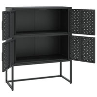 Thumbnail for Highboard Schwarz 80x35x100 cm Stahl