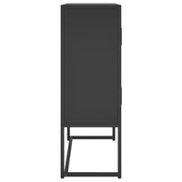 Thumbnail for Highboard Schwarz 80x35x100 cm Stahl